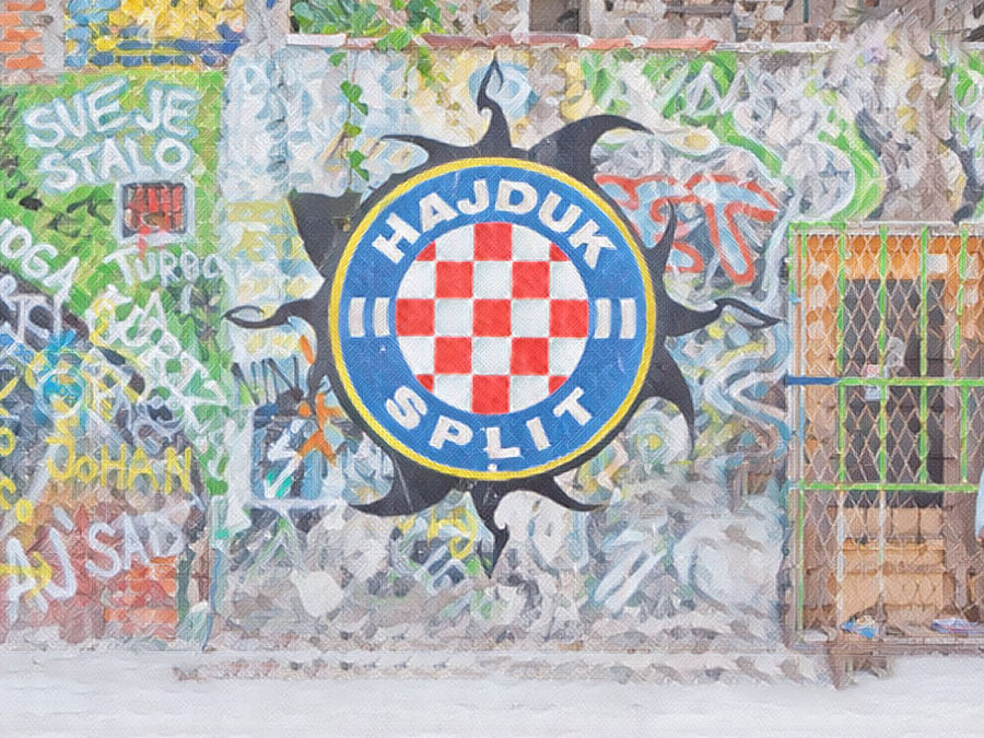 Hajduk Split - Illustrazione Tacchetti di Provincia