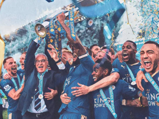 Leicester campione d'Inghilterra 2016 - Illustrazione Tacchetti di Provincia