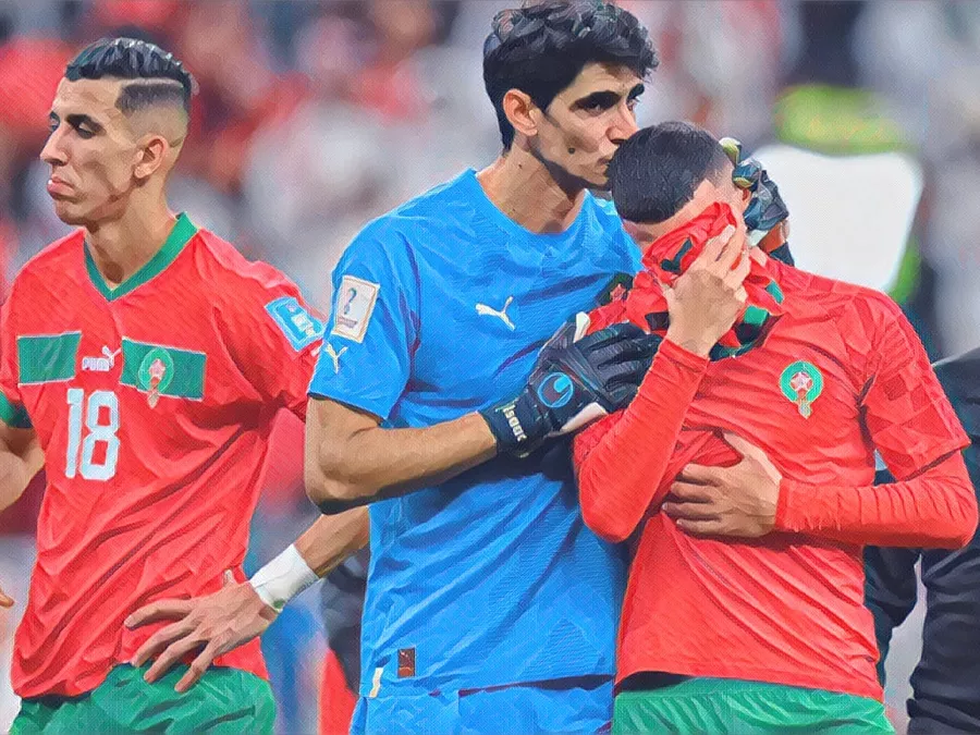 Marocco ai mondiali 2022 - Illustrazione Tacchetti di Provincia