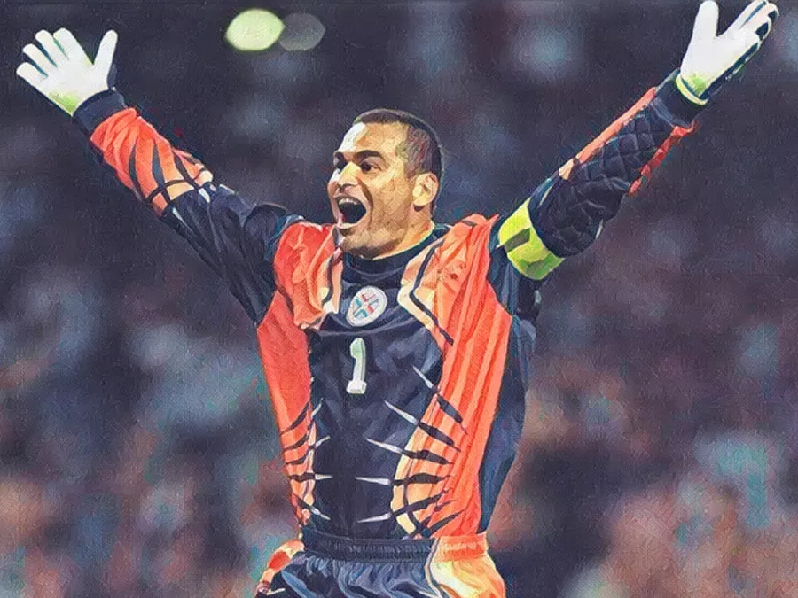 José Luis Chilavert - Illustrazione Tacchetti di Provincia