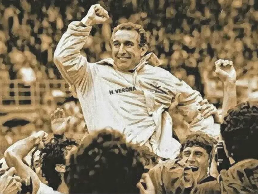 Verona campione 1985 - Bagnoli - Illustrazione Tacchetti di Provincia