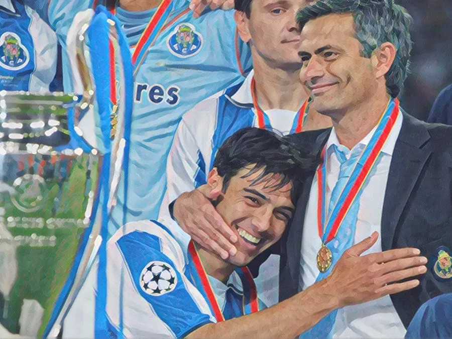 Porto di Mourinho Campione 2004 - Illustrazione Tacchetti di Provincia