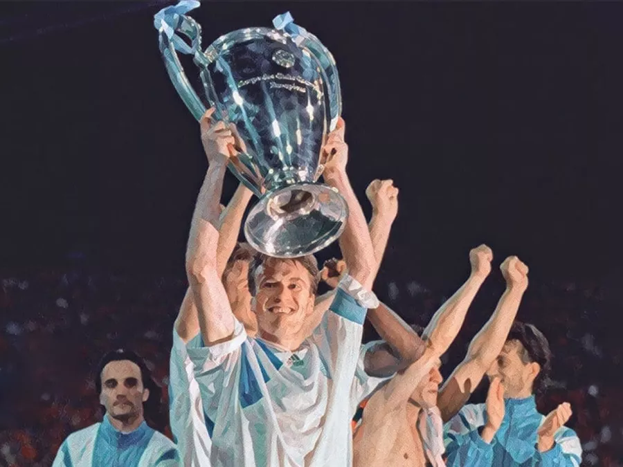 Olympique Marsiglia 1993 - Illustrazione Tacchetti di Provincia