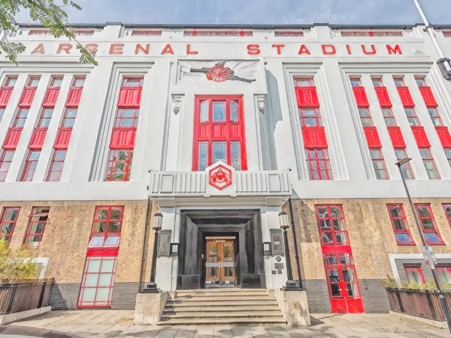 Highbury stadium - Londra - Illustrazione Tacchetti di Provincia