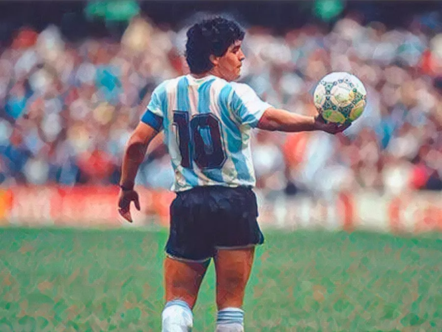 Memento Diego Armando Maradona - Illustrazione Tacchetti di Provincia