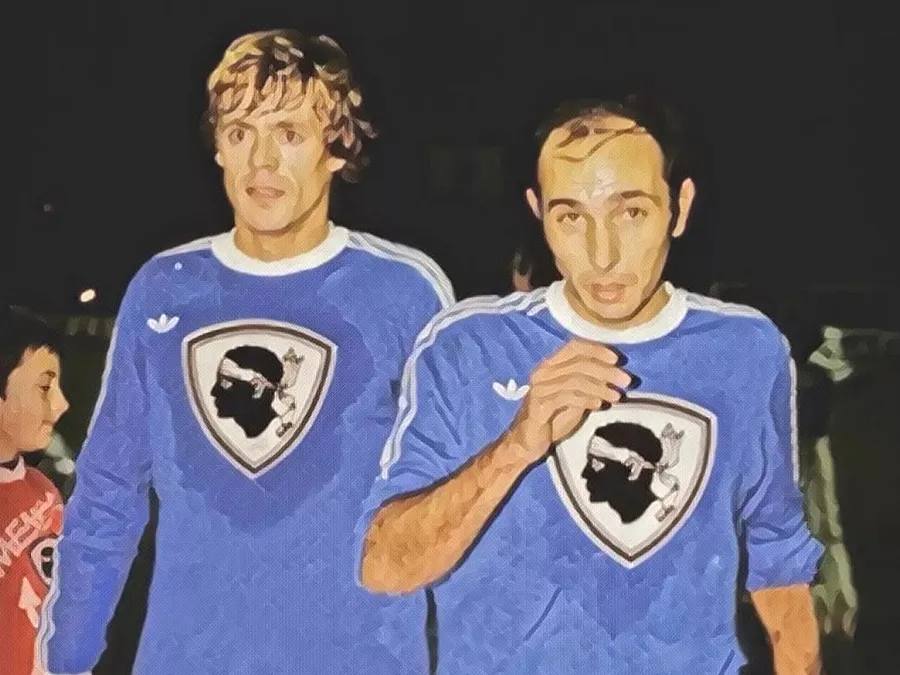 SC Bastia 1978 - Coppa Uefa - Illustrazione Tacchetti di Provincia