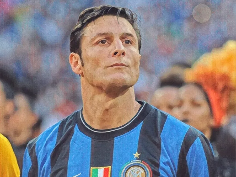 Javier Zanetti - Illustrazione Tacchetti di Provincia