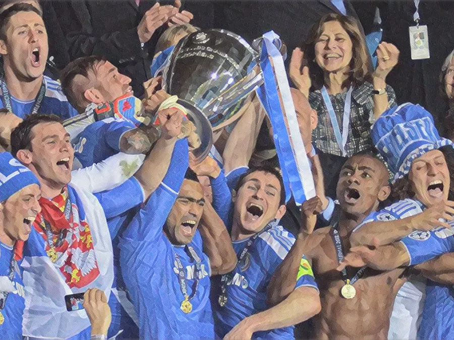 Chelsea 2012 - Champions League - Illustrazione Tacchetti di Provincia