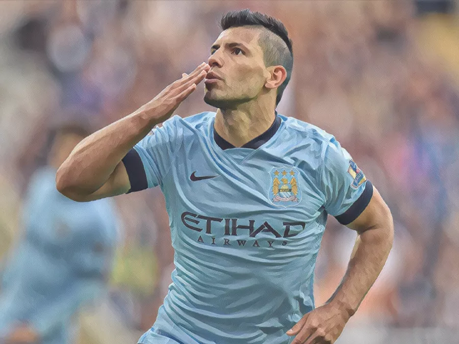 Sergio Agüero - Illustrazione Tacchetti di Provincia