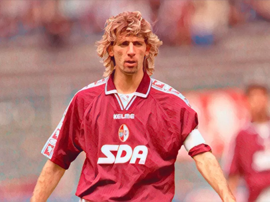 Roberto Maltagliati con la maglia del Torino negli anni Novanta