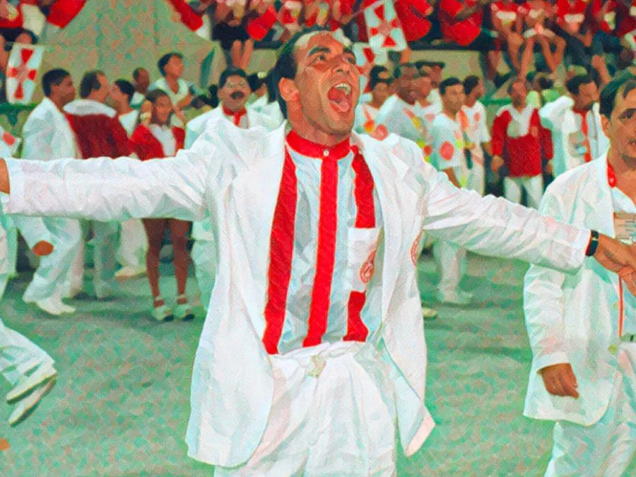 Edmundo al Carnevale di Rio dopo Fiorentina Milan 1999