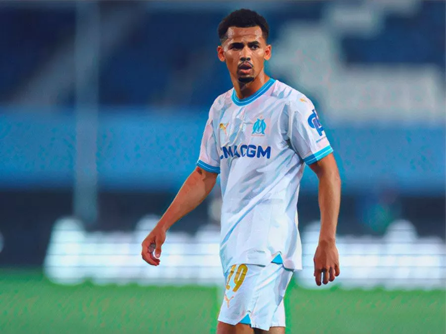 Iliman Ndiaye con la maglia dell’Olympique Marsiglia