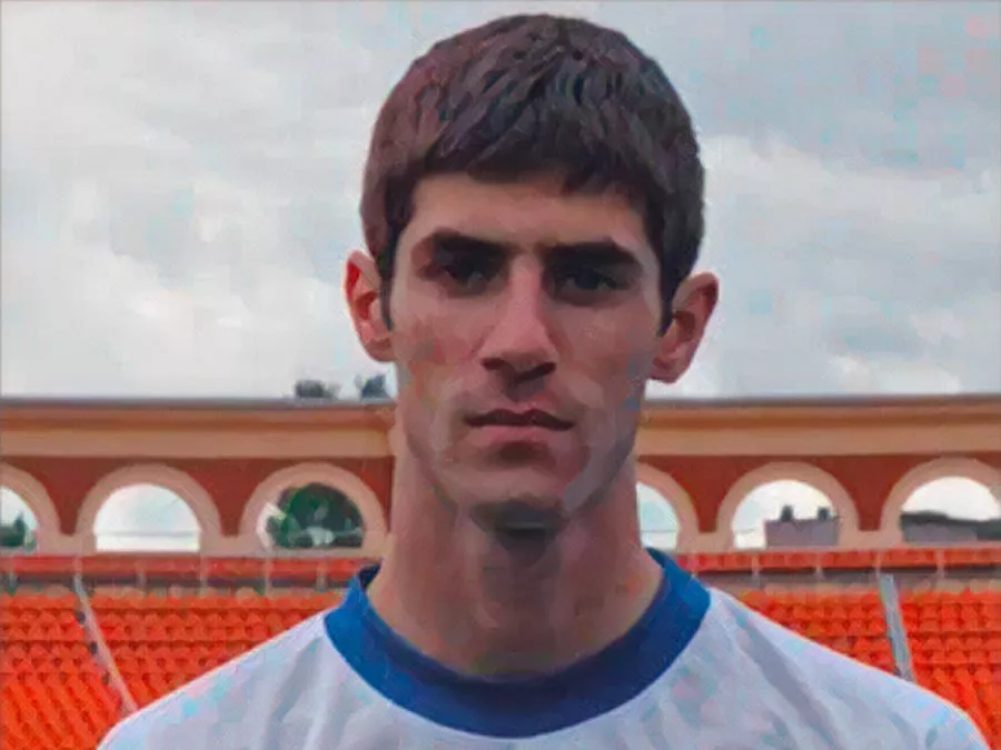 Maxim Tsigalko con la maglia della Dinamo Minsk, leggendario wonderkid di Championship Manager