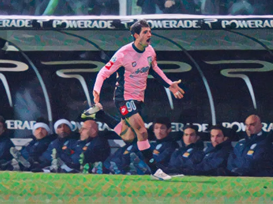 Gol di Franco Brienza in Palermo-Juventus del 5 febbraio 2005 allo stadio Renzo Barbera, vittoria storica dei rosanero in Serie A