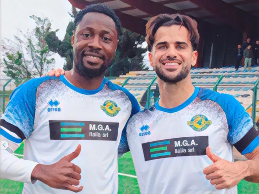 Richmond Boakye e Paulinho insieme dopo la vittoria dell'Angolana contro la Pro Vasto 2026