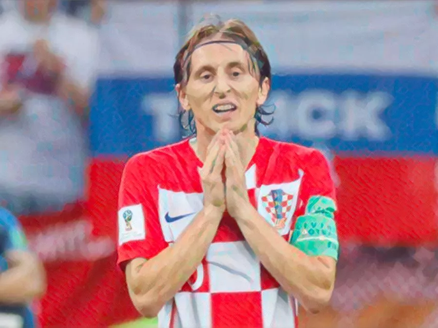 Luka Modric deluso con la Croazia dopo la finale con la Francia ai Mondiali 2018