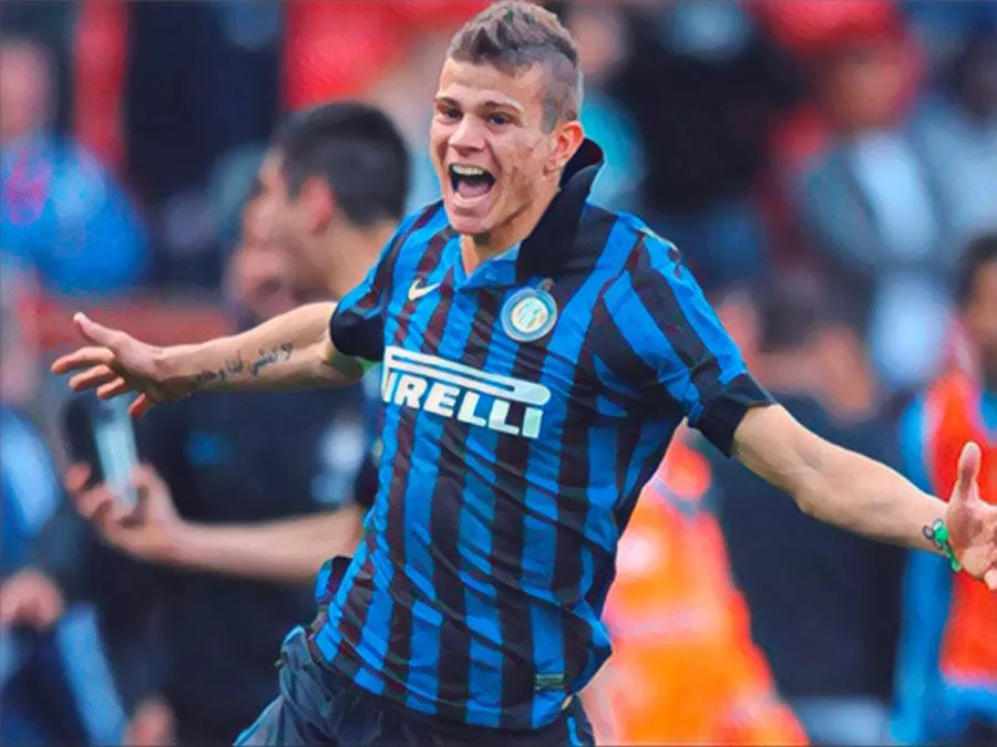 Samuele Longo con la maglia dell’Inter