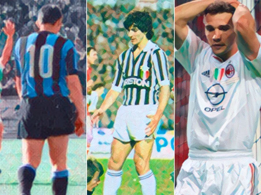 Collage delle storiche delusioni europee di Inter, Juventus e Milan in Champions League