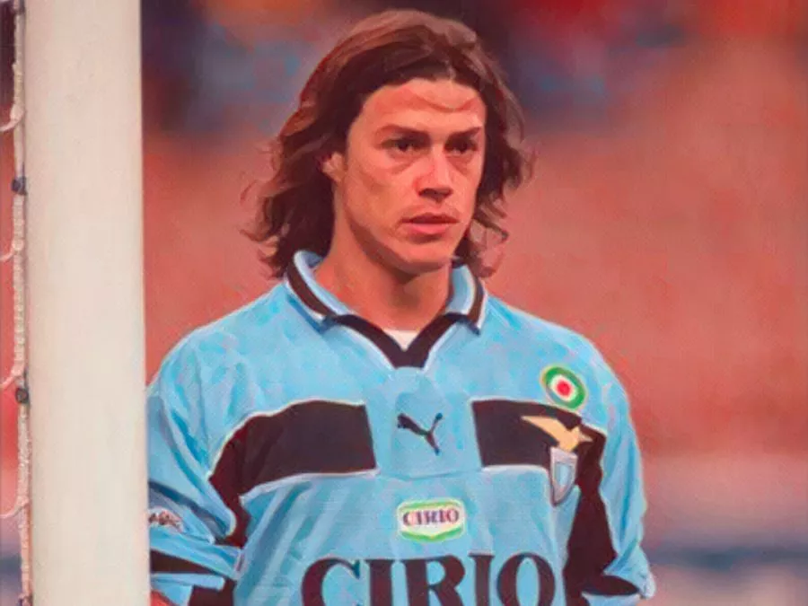 Matías Almeyda con la maglia della Lazio durante la stagione dello Scudetto 1999-2000