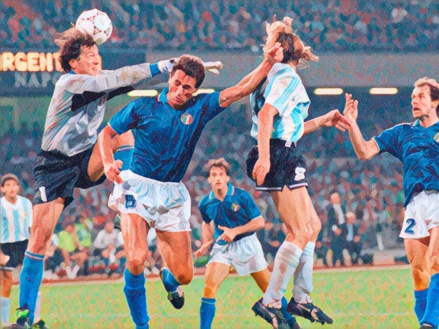 L'uscita fuori tempo di Walter Zenga contro l'Argentina allo Stadio San Paolo di Napoli il 3 luglio 1990