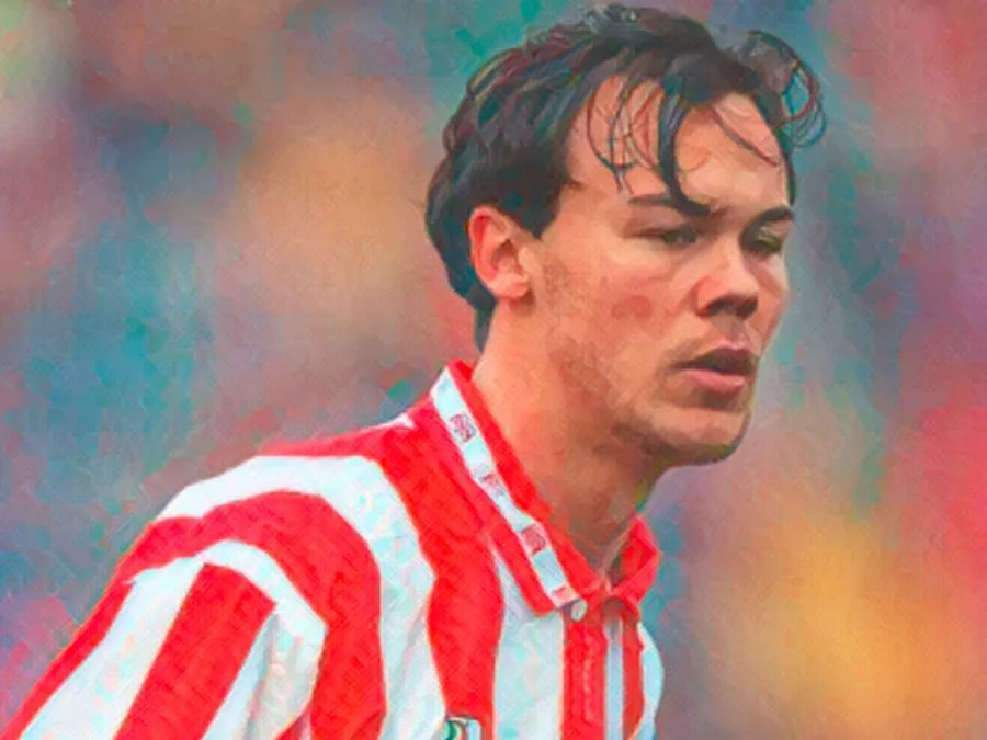 Joachim Björklund in azione con la maglia del Vicenza nella stagione di Serie A 1995/1996
