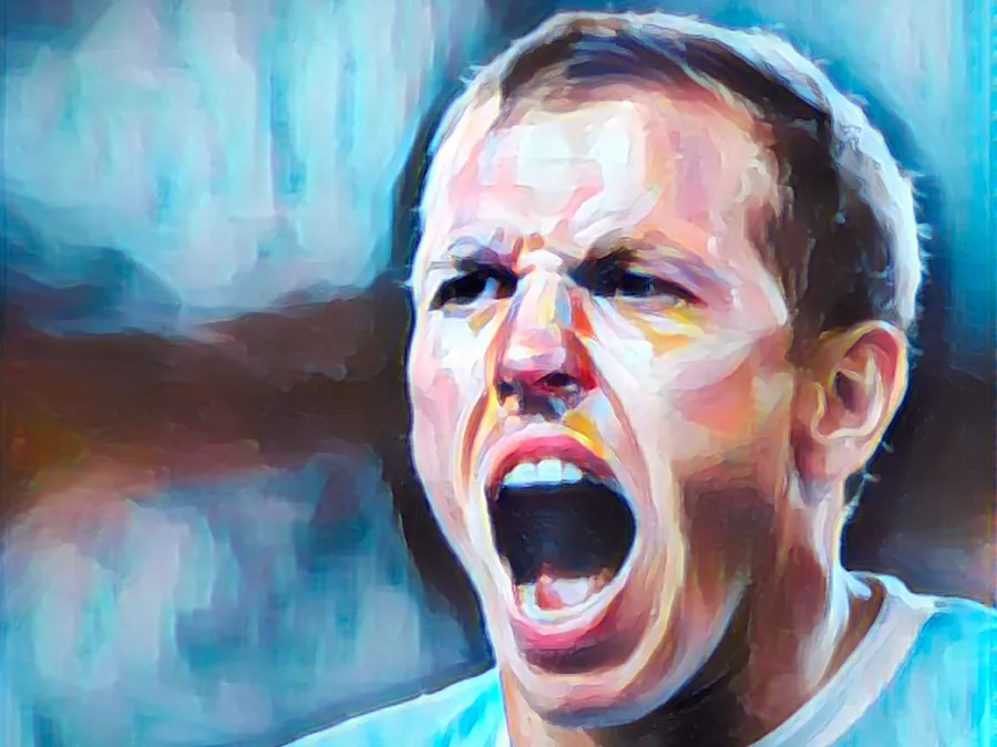 Craig Bellamy - Illustrazione di Tacchetti di Provincia