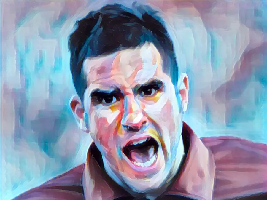 Cristiano Lucarelli - Illustrazione di Tacchetti di Provincia