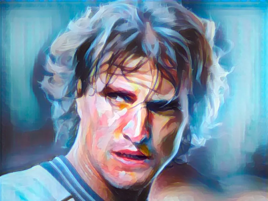 David Ginola - Illustrazione di Tacchetti di Provincia